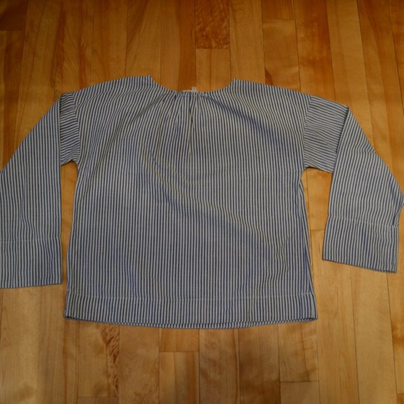 Madewell Size XS Blue and White Striped Long Sleeve - Picture 3 of 4